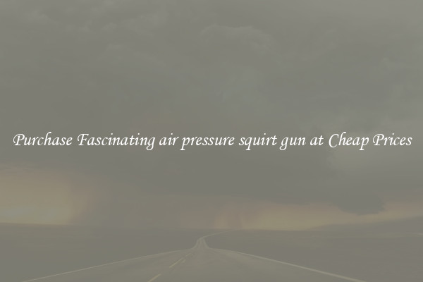 Purchase Fascinating air pressure squirt gun at Cheap Prices