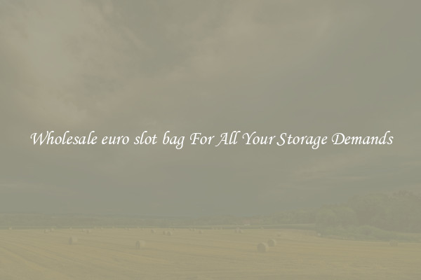 Wholesale euro slot bag For All Your Storage Demands