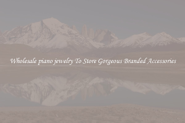 Wholesale piano jewelry To Store Gorgeous Branded Accessories