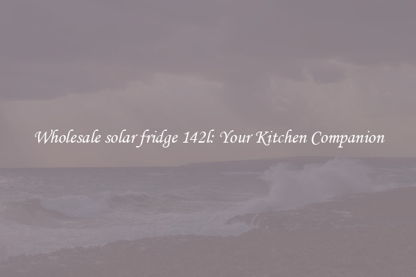 Wholesale solar fridge 142l: Your Kitchen Companion
