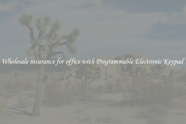 Wholesale insurance for office with Programmable Electronic Keypad 