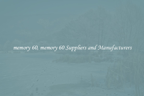 memory 60, memory 60 Suppliers and Manufacturers