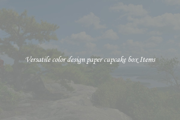 Versatile color design paper cupcake box Items