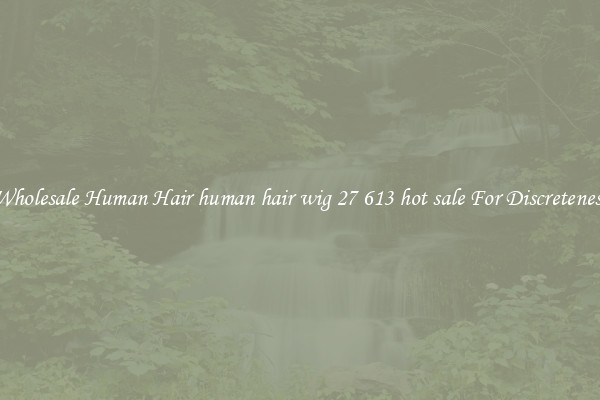 Wholesale Human Hair human hair wig 27 613 hot sale For Discreteness