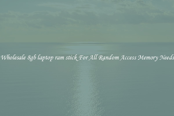 Wholesale 8gb laptop ram stick For All Random Access Memory Needs