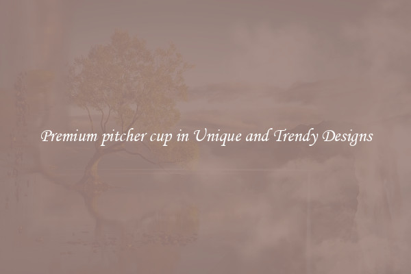 Premium pitcher cup in Unique and Trendy Designs