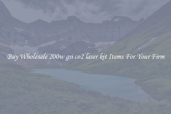 Buy Wholesale 200w gsi co2 laser kit Items For Your Firm