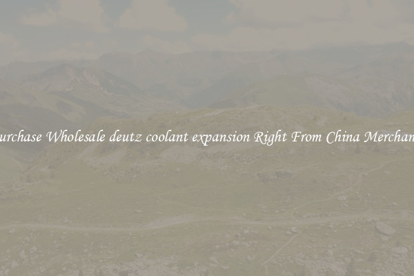 Purchase Wholesale deutz coolant expansion Right From China Merchants