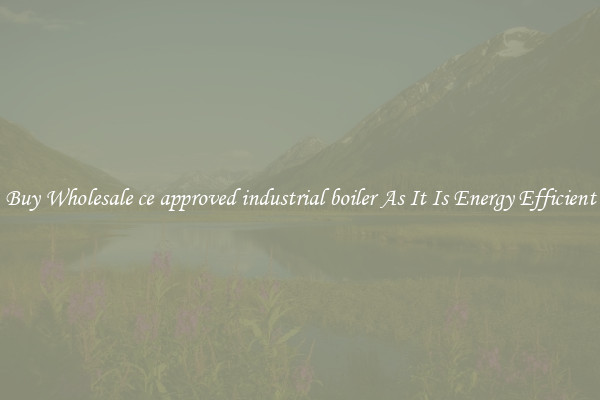 Buy Wholesale ce approved industrial boiler As It Is Energy Efficient