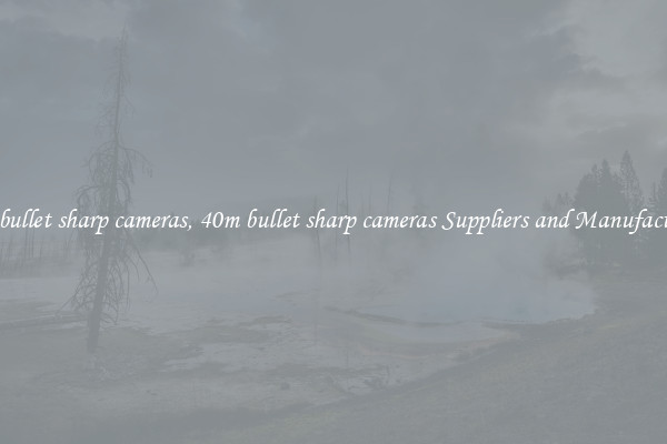 40m bullet sharp cameras, 40m bullet sharp cameras Suppliers and Manufacturers